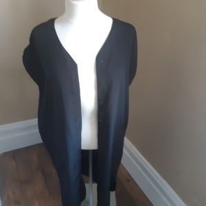 H&M short black long Jacket/tunic Size 6